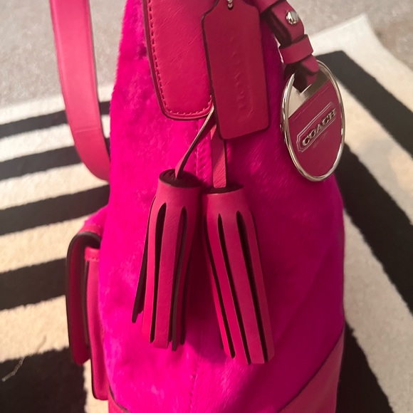 EUC Coach Large Haircalf & Leather Duffle Bag - Picture 9 of 16